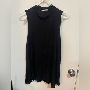 Acemi Black Sleeveless Mock Neck Tank